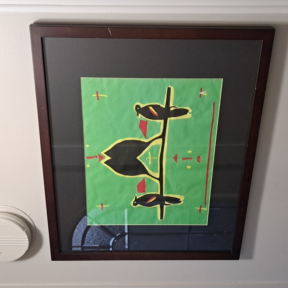 decoration painting with birds